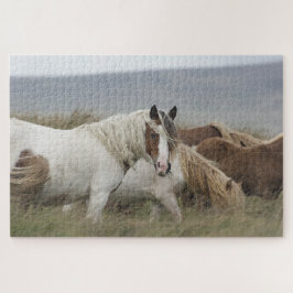 Herde wild lebender Pferde Puzzle