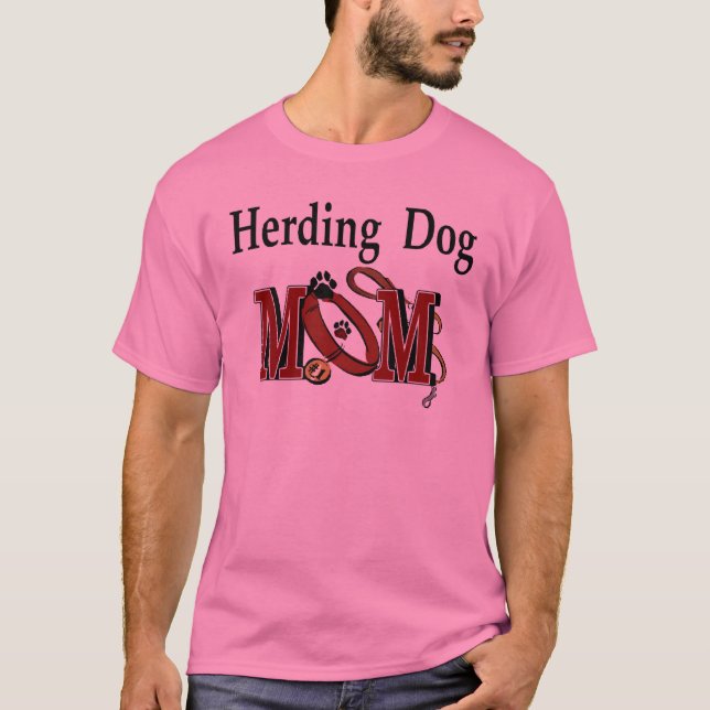 Herding Hund Mama Geschenke T-Shirt (Vorderseite)