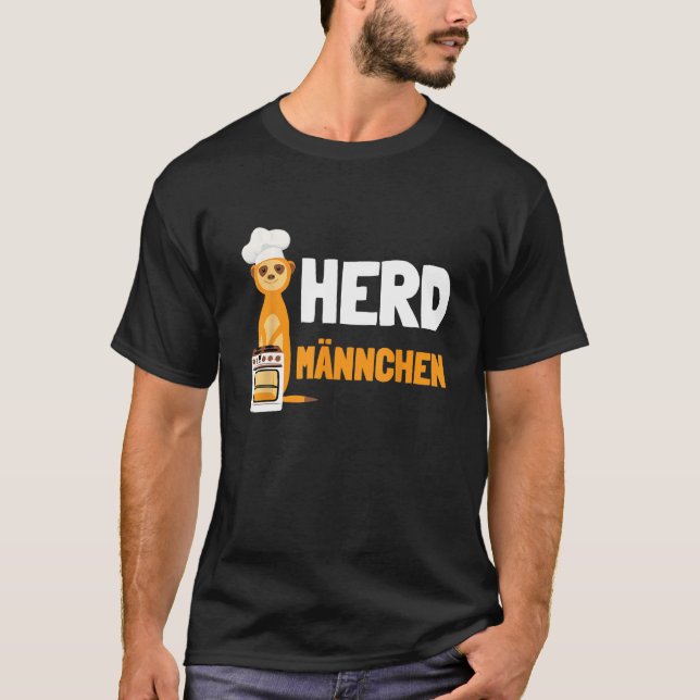Herdmännchen I  Chef Herd Meerkat with Chef s Hat T-Shirt (Vorderseite)