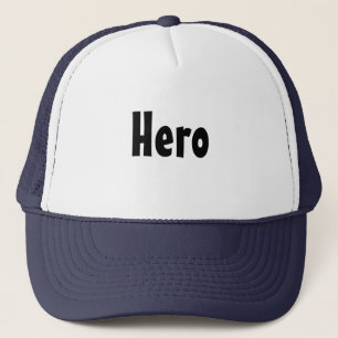Herdstext mit weißer Farbe und Navy Truckerkappe