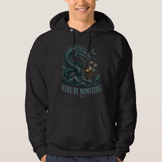 Here Be Monsters Hoodie (Vorderseite)