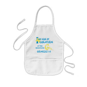Here By Creation I  Wht I Eng I Kids' Apron Kinderschürze