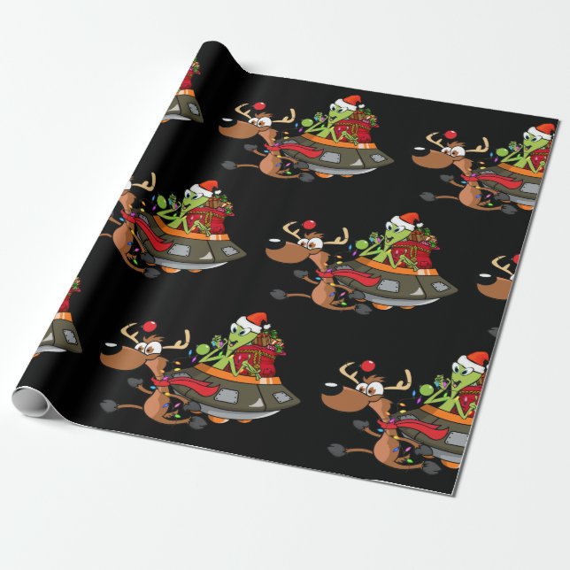 HERE COMES SANTA CLAUS GESCHENKPAPIER (Ungerollt)