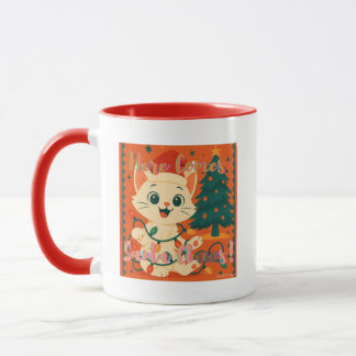 Here Comes Santa Claws! Cute & Funny Cat Tasse