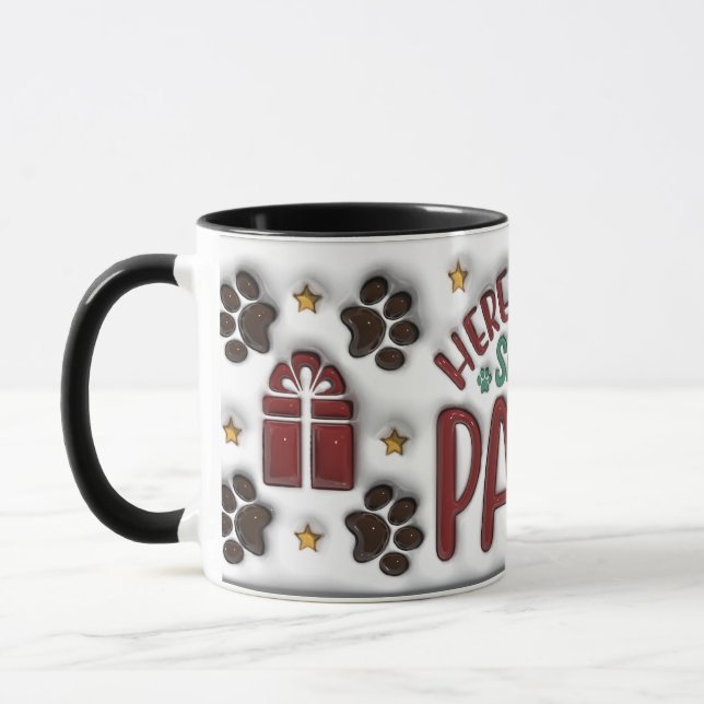 Here Comes Santa Paws Mug Tasse (Links)