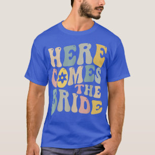Here Comes The Bride Hochzeitsring Überbringer Blu T-Shirt