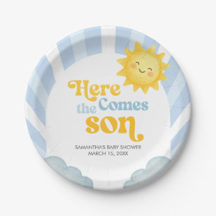 Here Comes the Son Baby Shower Pappteller