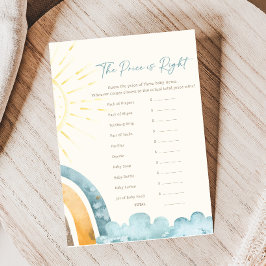 Here Comes The Son Baby Shower Price is Right Spie