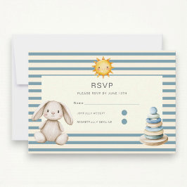 Here comes the son baby shower rsvp card karte