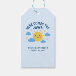 Here Comes the Son Baby Shower - Sonnenschein  Geschenkanhänger