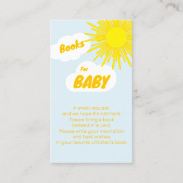 Here Comes The Son Boy Baby Shower Books For Baby Begleitkarte