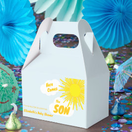 Here Comes The Son Boy Baby Shower Geschenkschachtel