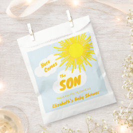 Here Comes The Son Boy Baby Shower Geschenktütchen