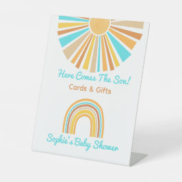 Here Comes The Son, Retro Rainbow Cards & Gifts Sockelschild