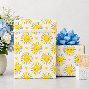 Here Comes the Son Sunshine Baby Shower  Geschenkpapier