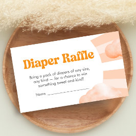 Here Comes the Sun Baby Shower Diaper Raffle Enclo Begleitkarte