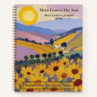 Here Comes the Sun Custom Spiral Notebook Notizbuch