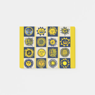 Here Comes the Sun - Del Sol Feier Post-it Klebezettel