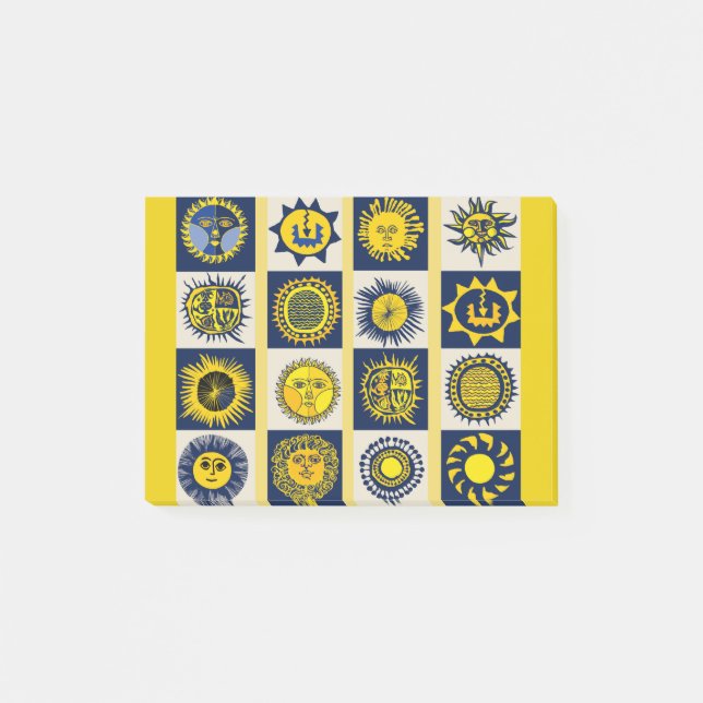 Here Comes the Sun - Del Sol Feier Post-it Klebezettel (Vorderseite)