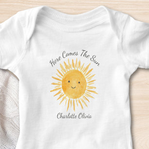 Here Comes The Sun Personalisiert Baby Strampler