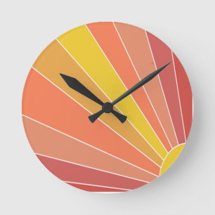 Here Comes the Sun Runde Wanduhr