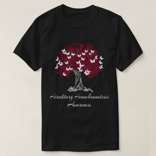 Hereditäre Hemochromatose Awareness Butterfly Sup T-Shirt (Design vorne)