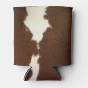 Hereford Brown and White Imitats Cowhide Can Coole Dosenkühler