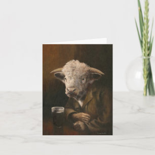 Hereford Bull Gentleman Greetings Card Karte