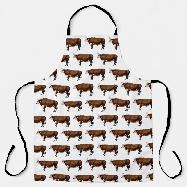 Hereford Bull Pattern Schürze (Vorderseite)