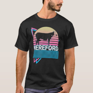 Hereford Cattle Hereford Cow Bauer Retro T-Shirt