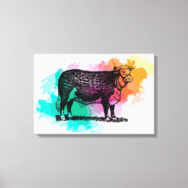 Hereford Cattle Leinwanddruck (Vorderseite)