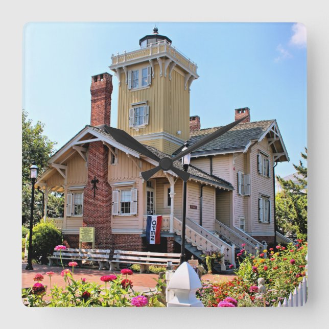 Hereford Einlass-Leuchtturm, New-Jersey Wanduhr (Vorderseite)