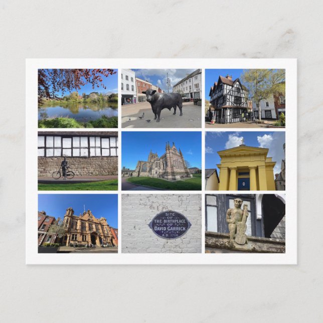 Hereford Feiertagspostkarte (Vorderseite)