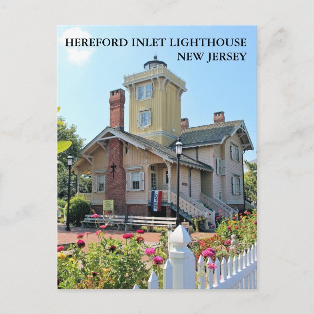 Hereford Inlet Lighthouse, New Jersey Postcard Postkarte (Vorderseite)