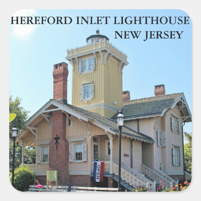 Hereford Inlet Lighthouse, New Jersey Stickers (Vorderseite)