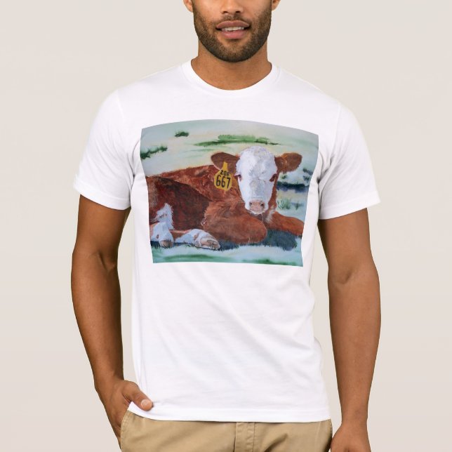 Hereford Kalb T-Shirt (Vorderseite)