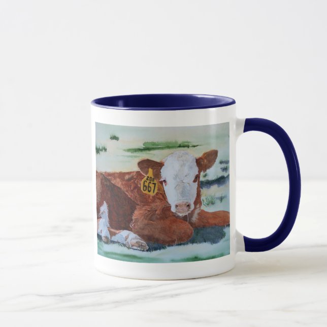 Hereford Kalb Tasse (Rechts)