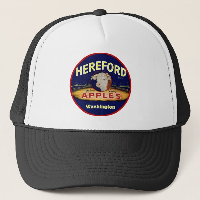 Hereford Washington Apples Truckerkappe (Vorderseite)