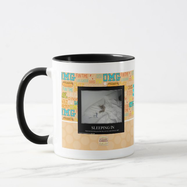 Herein schlafen tasse (Links)