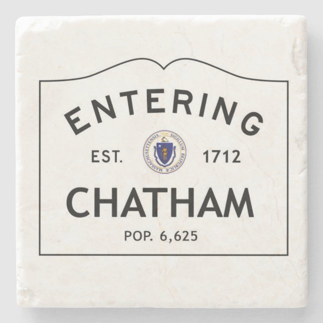 Hereinkommender Chatham Steinuntersetzer (Vorderseite)