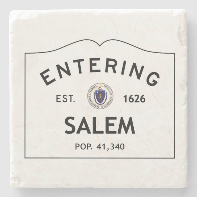 Hereinkommender MarmorUntersetzer Salems Botticino Steinuntersetzer (Vorderseite)