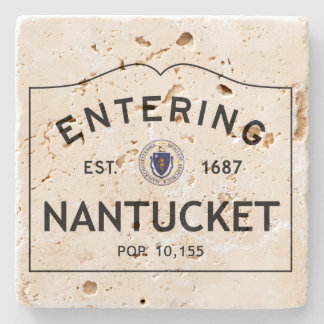 Hereinkommender Nantucket SteinUntersetzer