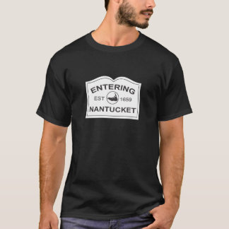 Hereinkommendes Nantucket Est. 1659 unterzeichnen T-Shirt