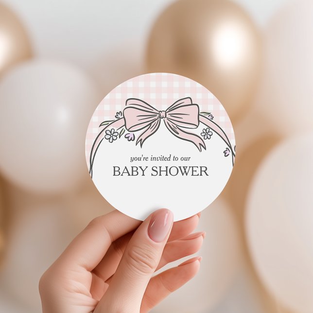 Here's the Scoop Pink Ice Cream Sundae Favor Runder Aufkleber (Von Creator hochgeladen)