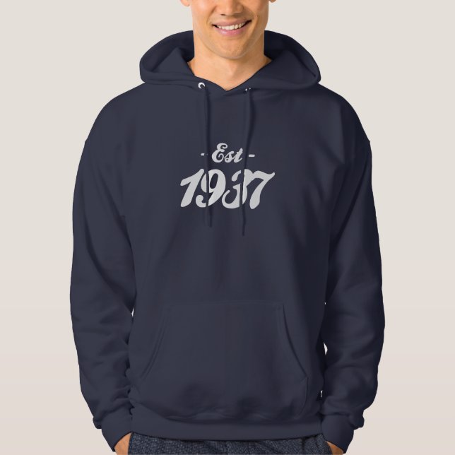 hergestellt 1937 - Geburtstag Hoodie (Vorderseite)
