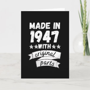 Hergestellt 1947 mit Originalteilen, Karte