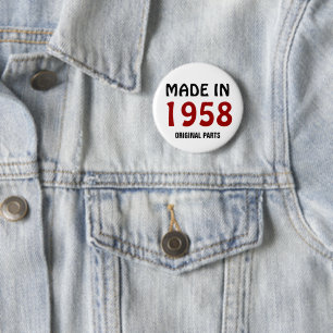 Hergestellt 1958, Originalteile, Button