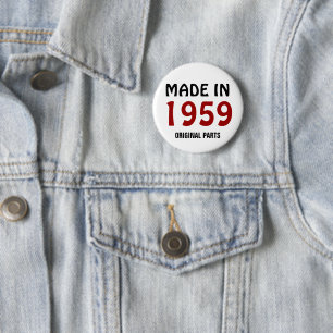 Hergestellt 1959, Originalteile, Button