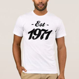hergestellt 1971 - Geburtstag T-Shirt