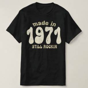 Hergestellt 1971, immer noch Vintage-Nummern rocke T-Shirt